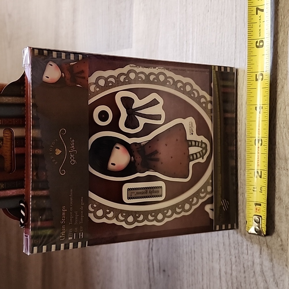 Brand New Gorjuss Girl Stamp Set in Box!